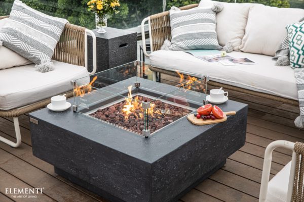 Brasero Design Elementi Manhattan Gris foncé set